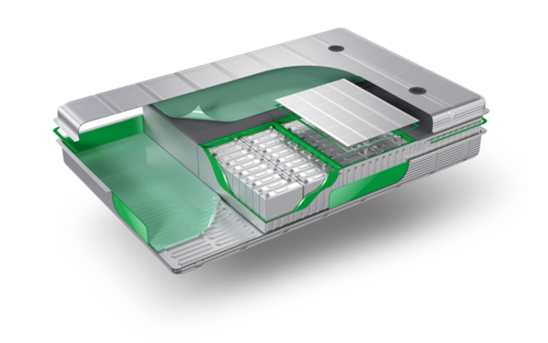 Aufbau einer E-Auto-Batterie mit Klebebändern von Lohmann.png